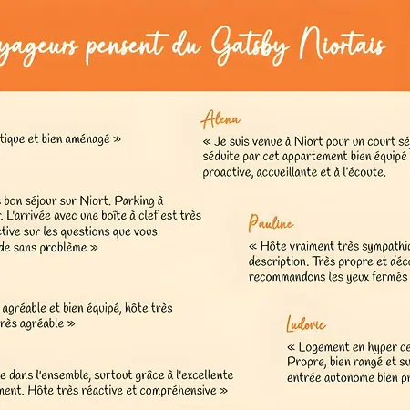 Apartamento Le Gatsby Niortais - Homy Niort